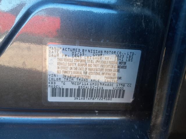 Photo 9 VIN: 3N1AB7AP8FY229580 - NISSAN SENTRA S 