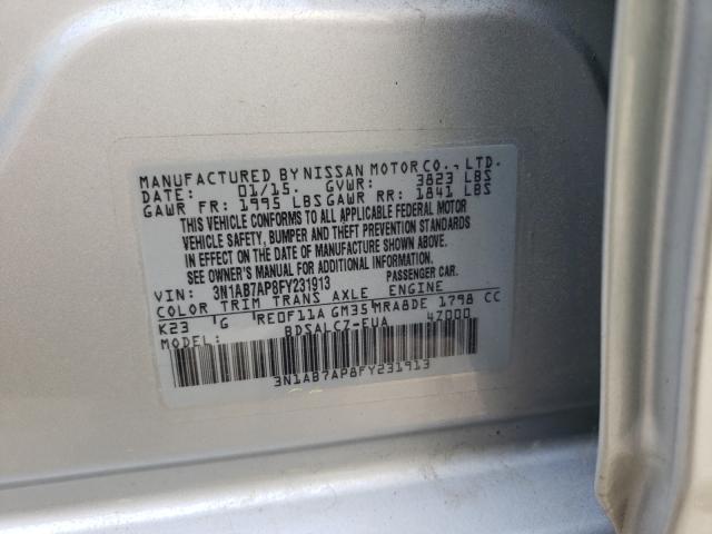 Photo 9 VIN: 3N1AB7AP8FY231913 - NISSAN SENTRA 