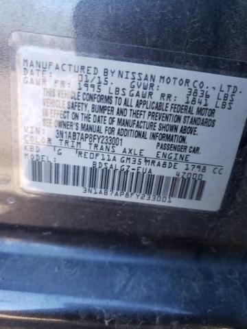 Photo 11 VIN: 3N1AB7AP8FY233001 - NISSAN SENTRA S 