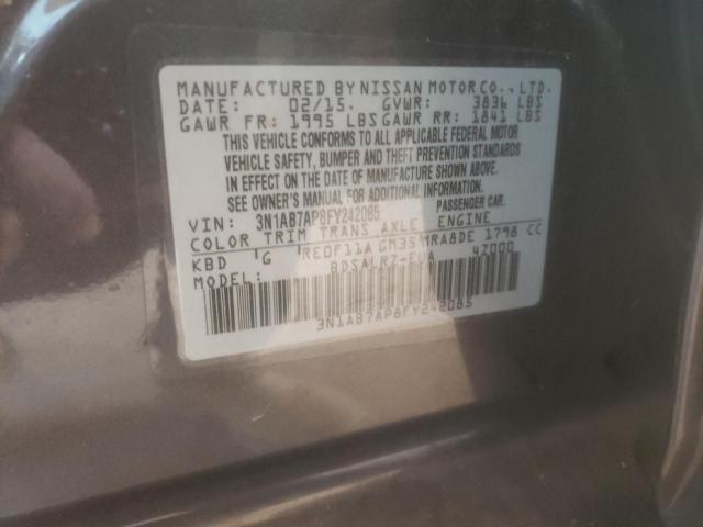 Photo 11 VIN: 3N1AB7AP8FY242085 - NISSAN SENTRA S 