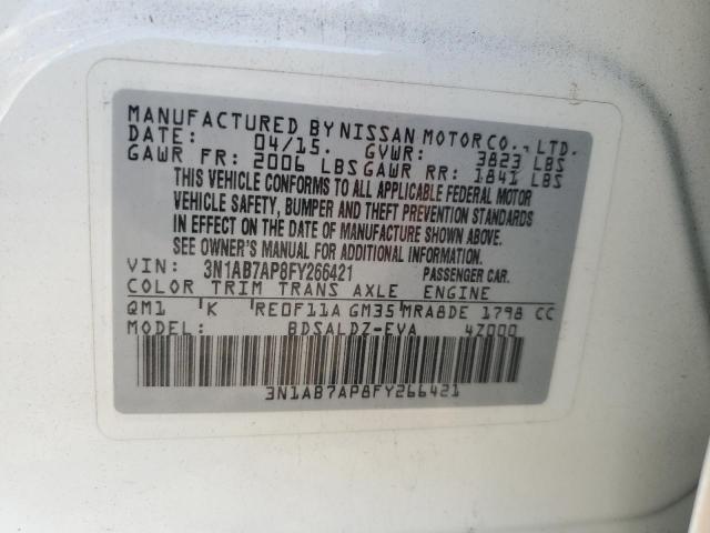 Photo 11 VIN: 3N1AB7AP8FY266421 - NISSAN SENTRA S 