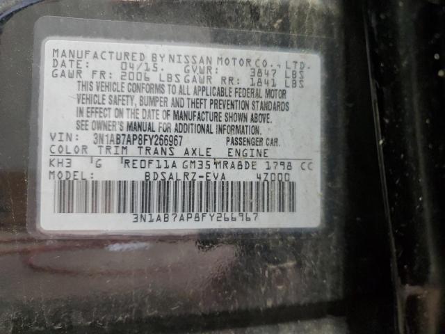 Photo 11 VIN: 3N1AB7AP8FY266967 - NISSAN SENTRA S 