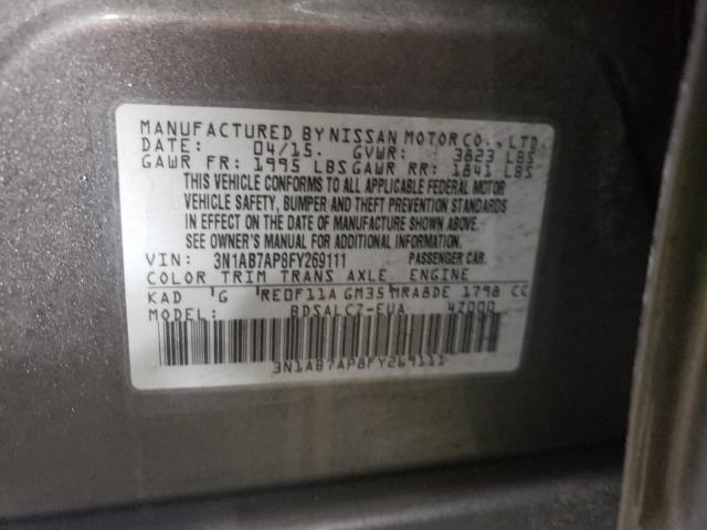 Photo 9 VIN: 3N1AB7AP8FY269111 - NISSAN SENTRA S 