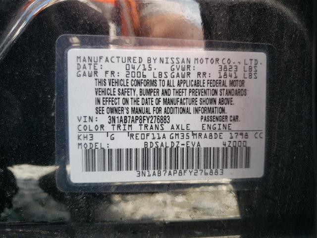 Photo 11 VIN: 3N1AB7AP8FY276883 - NISSAN SENTRA 