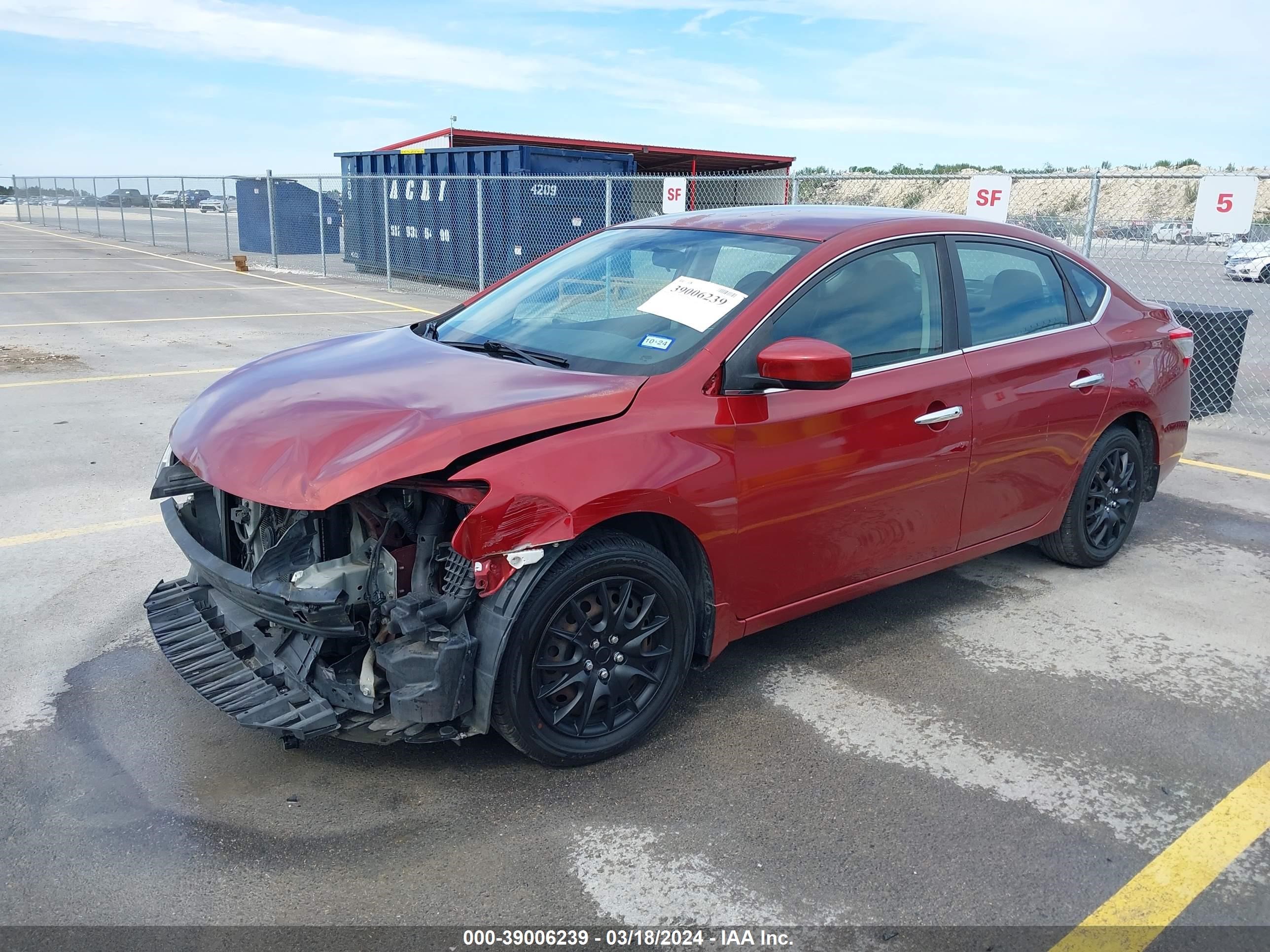 Photo 1 VIN: 3N1AB7AP8FY288855 - NISSAN SENTRA 