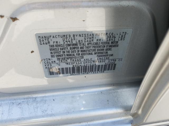 Photo 9 VIN: 3N1AB7AP8FY311728 - NISSAN SENTRA S 