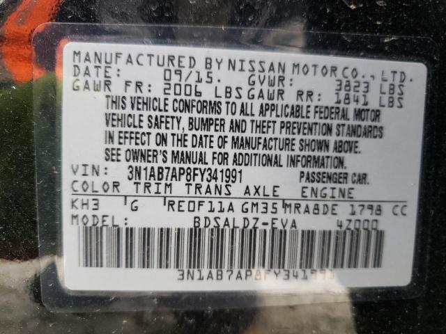 Photo 9 VIN: 3N1AB7AP8FY341991 - NISSAN SENTRA 