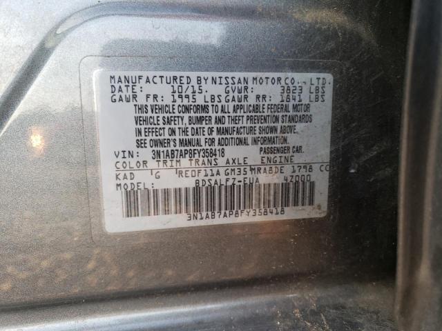 Photo 11 VIN: 3N1AB7AP8FY358418 - NISSAN SENTRA 