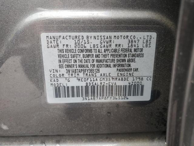 Photo 11 VIN: 3N1AB7AP8FY365126 - NISSAN SENTRA S 