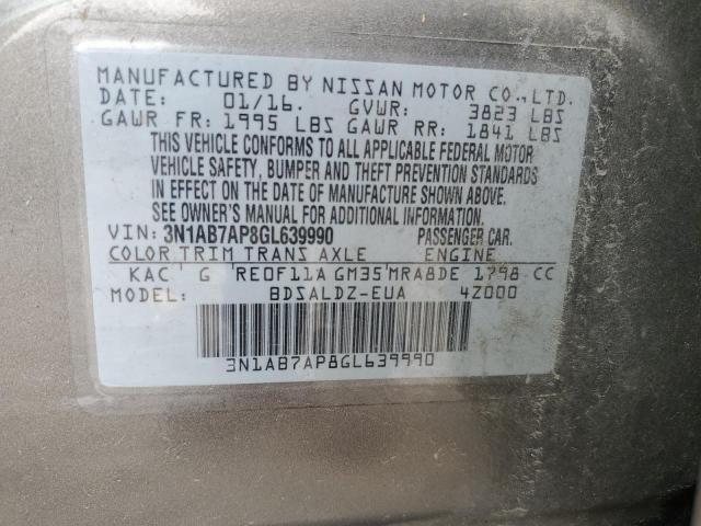 Photo 11 VIN: 3N1AB7AP8GL639990 - NISSAN SENTRA 