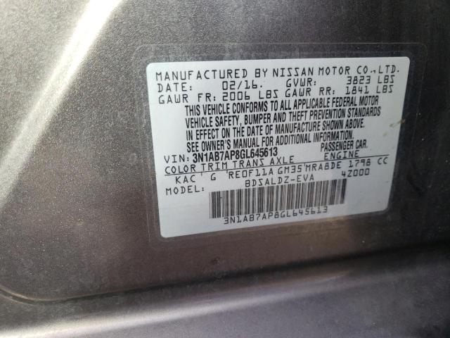 Photo 11 VIN: 3N1AB7AP8GL645613 - NISSAN SENTRA S 