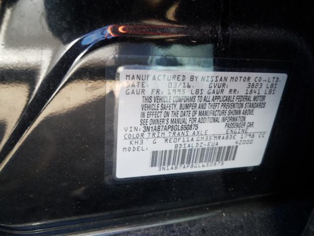 Photo 9 VIN: 3N1AB7AP8GL650875 - NISSAN SENTRA S 