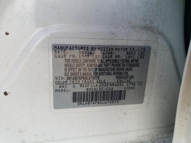 Photo 9 VIN: 3N1AB7AP8GL675873 - NISSAN SENTRA S 