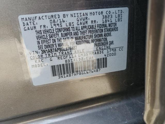 Photo 11 VIN: 3N1AB7AP8GL676487 - NISSAN SENTRA S 