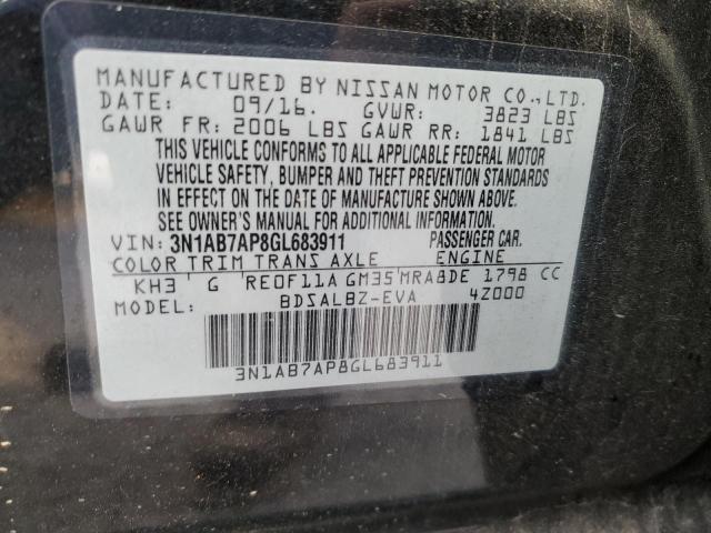 Photo 12 VIN: 3N1AB7AP8GL683911 - NISSAN SENTRA S 