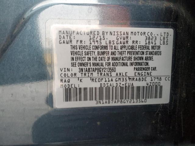 Photo 11 VIN: 3N1AB7AP8GY213560 - NISSAN SENTRA S 