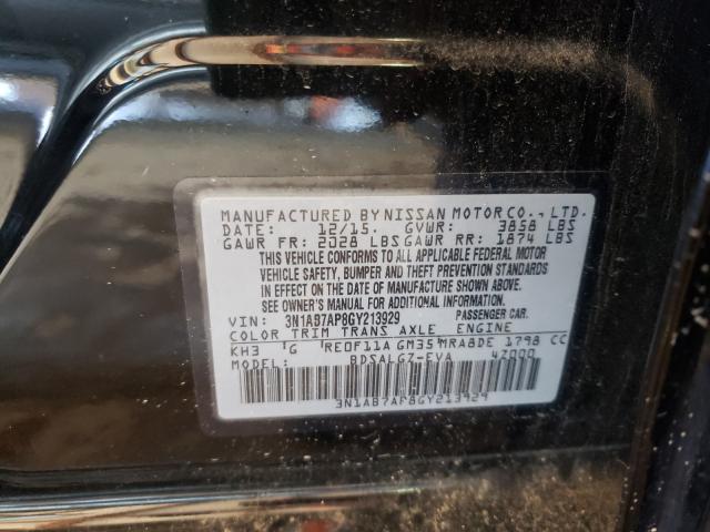 Photo 9 VIN: 3N1AB7AP8GY213929 - NISSAN SENTRA S 