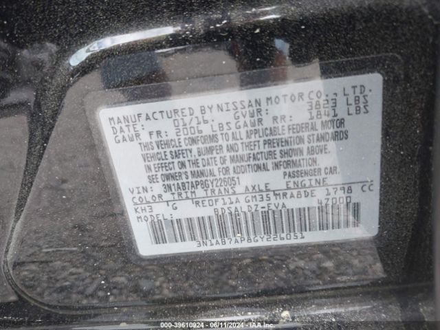 Photo 8 VIN: 3N1AB7AP8GY226051 - NISSAN SENTRA 