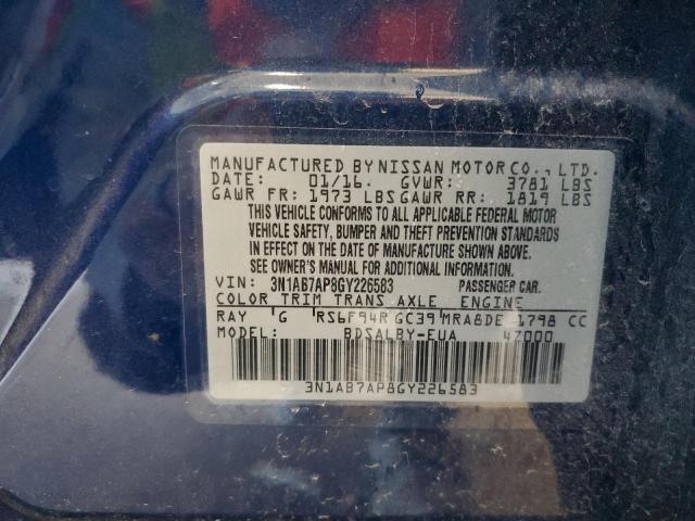 Photo 11 VIN: 3N1AB7AP8GY226583 - NISSAN SENTRA S 