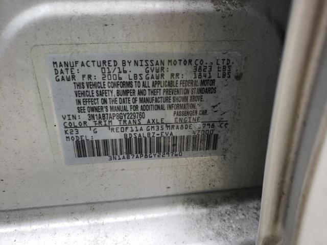 Photo 12 VIN: 3N1AB7AP8GY229760 - NISSAN SENTRA S 