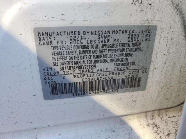 Photo 11 VIN: 3N1AB7AP8GY231329 - NISSAN SENTRA 