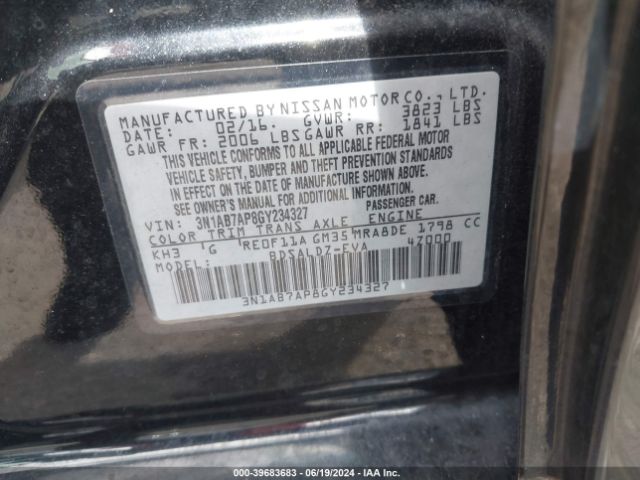 Photo 8 VIN: 3N1AB7AP8GY234327 - NISSAN SENTRA 