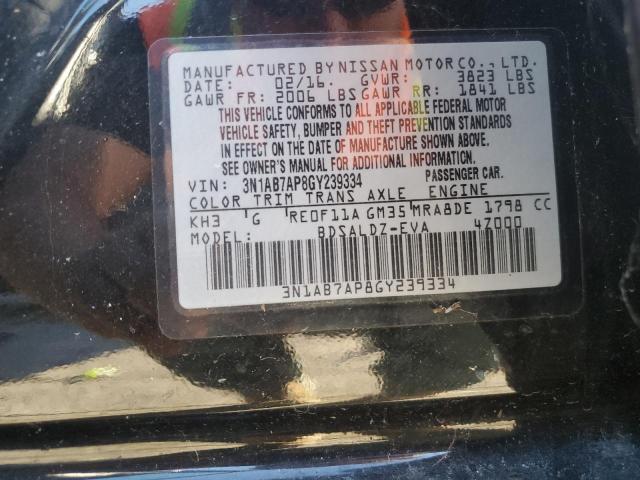 Photo 11 VIN: 3N1AB7AP8GY239334 - NISSAN SENTRA S 