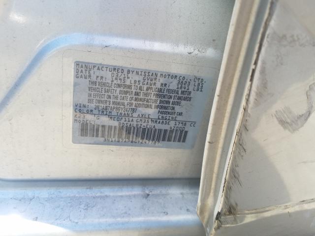 Photo 9 VIN: 3N1AB7AP8GY247787 - NISSAN SENTRA 