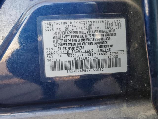 Photo 12 VIN: 3N1AB7AP8GY255050 - NISSAN SENTRA 