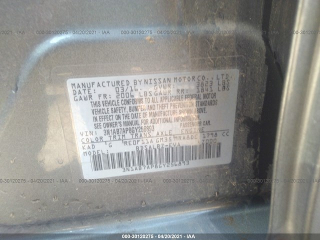 Photo 8 VIN: 3N1AB7AP8GY256893 - NISSAN SENTRA 