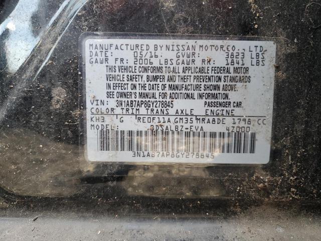 Photo 11 VIN: 3N1AB7AP8GY278845 - NISSAN SENTRA S 