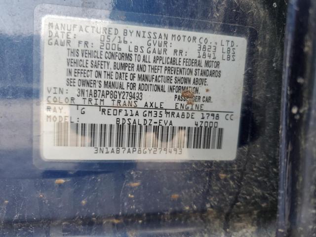 Photo 11 VIN: 3N1AB7AP8GY279493 - NISSAN SENTRA S 