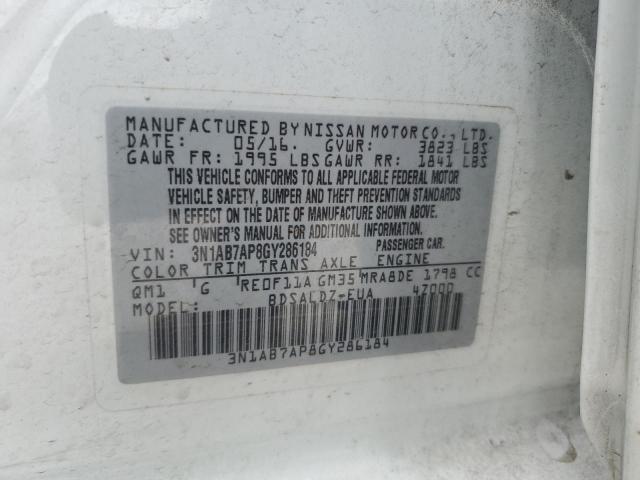 Photo 11 VIN: 3N1AB7AP8GY286184 - NISSAN SENTRA S 