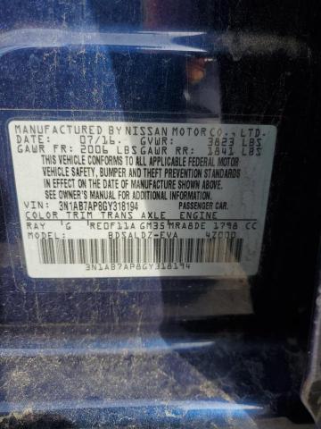 Photo 11 VIN: 3N1AB7AP8GY318194 - NISSAN SENTRA 