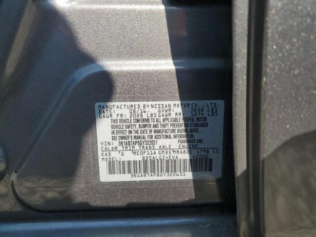 Photo 12 VIN: 3N1AB7AP8GY322651 - NISSAN SENTRA S 