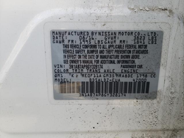 Photo 9 VIN: 3N1AB7AP8GY328174 - NISSAN SENTRA 