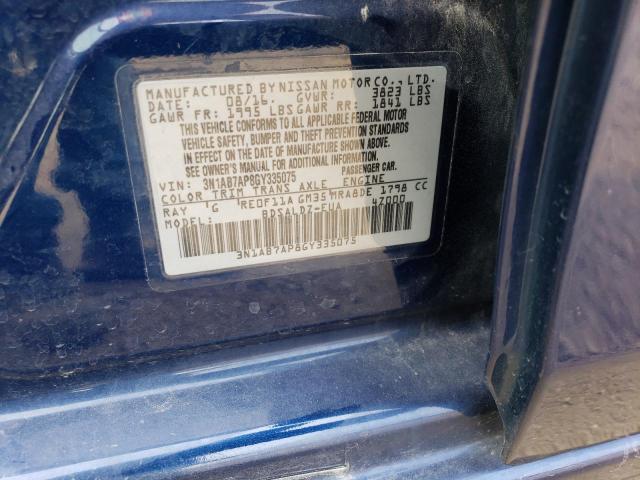 Photo 12 VIN: 3N1AB7AP8GY335075 - NISSAN SENTRA S 