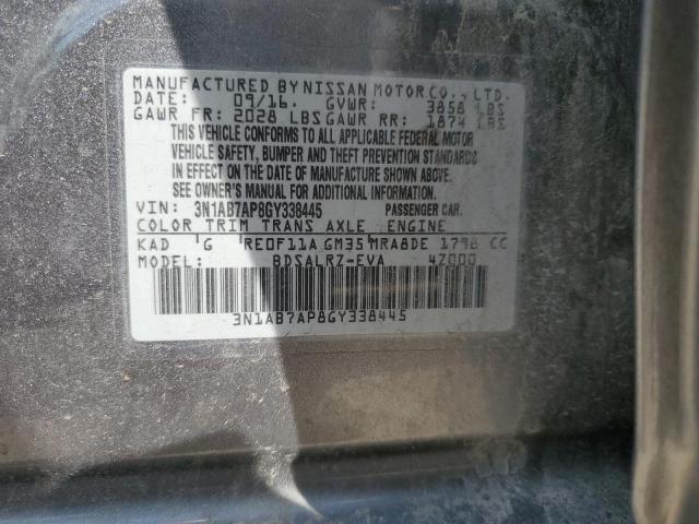 Photo 11 VIN: 3N1AB7AP8GY338445 - NISSAN SENTRA 