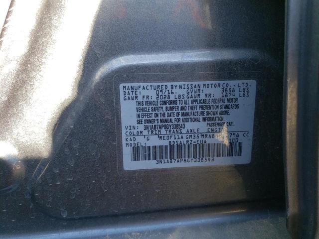 Photo 11 VIN: 3N1AB7AP8GY338543 - NISSAN SENTRA S 