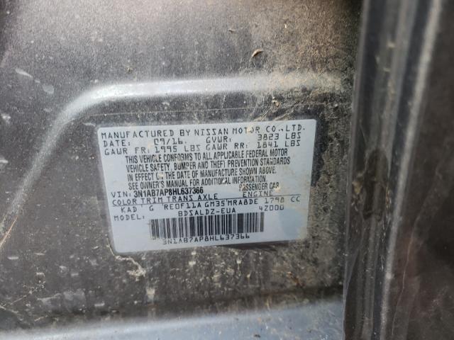 Photo 9 VIN: 3N1AB7AP8HL637366 - NISSAN SENTRA S 