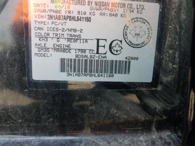 Photo 9 VIN: 3N1AB7AP8HL641160 - NISSAN SENTRA S 