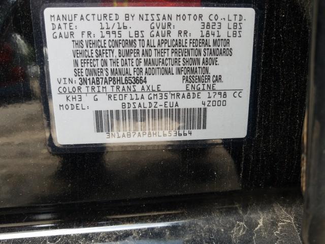 Photo 9 VIN: 3N1AB7AP8HL653664 - NISSAN SENTRA S 