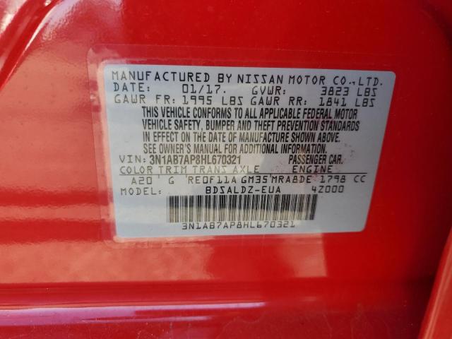 Photo 11 VIN: 3N1AB7AP8HL670321 - NISSAN SENTRA 