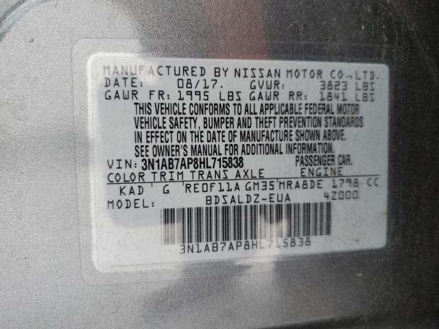 Photo 11 VIN: 3N1AB7AP8HL715838 - NISSAN SENTRA 