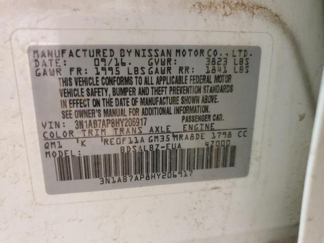 Photo 11 VIN: 3N1AB7AP8HY206917 - NISSAN SENTRA S 