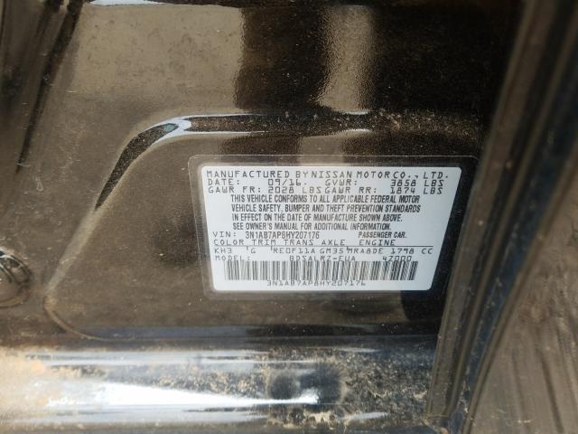 Photo 9 VIN: 3N1AB7AP8HY207176 - NISSAN SENTRA S 