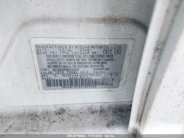 Photo 8 VIN: 3N1AB7AP8HY209462 - NISSAN SENTRA 