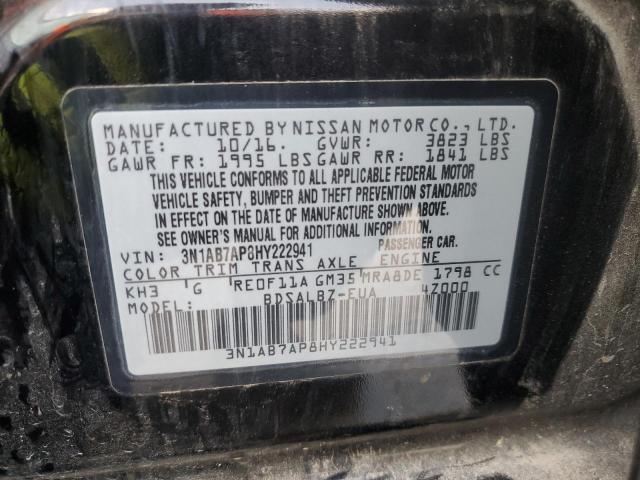 Photo 11 VIN: 3N1AB7AP8HY222941 - NISSAN SENTRA S 