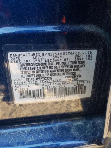 Photo 11 VIN: 3N1AB7AP8HY224589 - NISSAN SENTRA S 