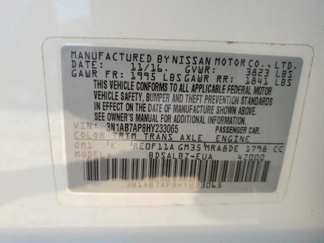 Photo 11 VIN: 3N1AB7AP8HY233065 - NISSAN SENTRA S 